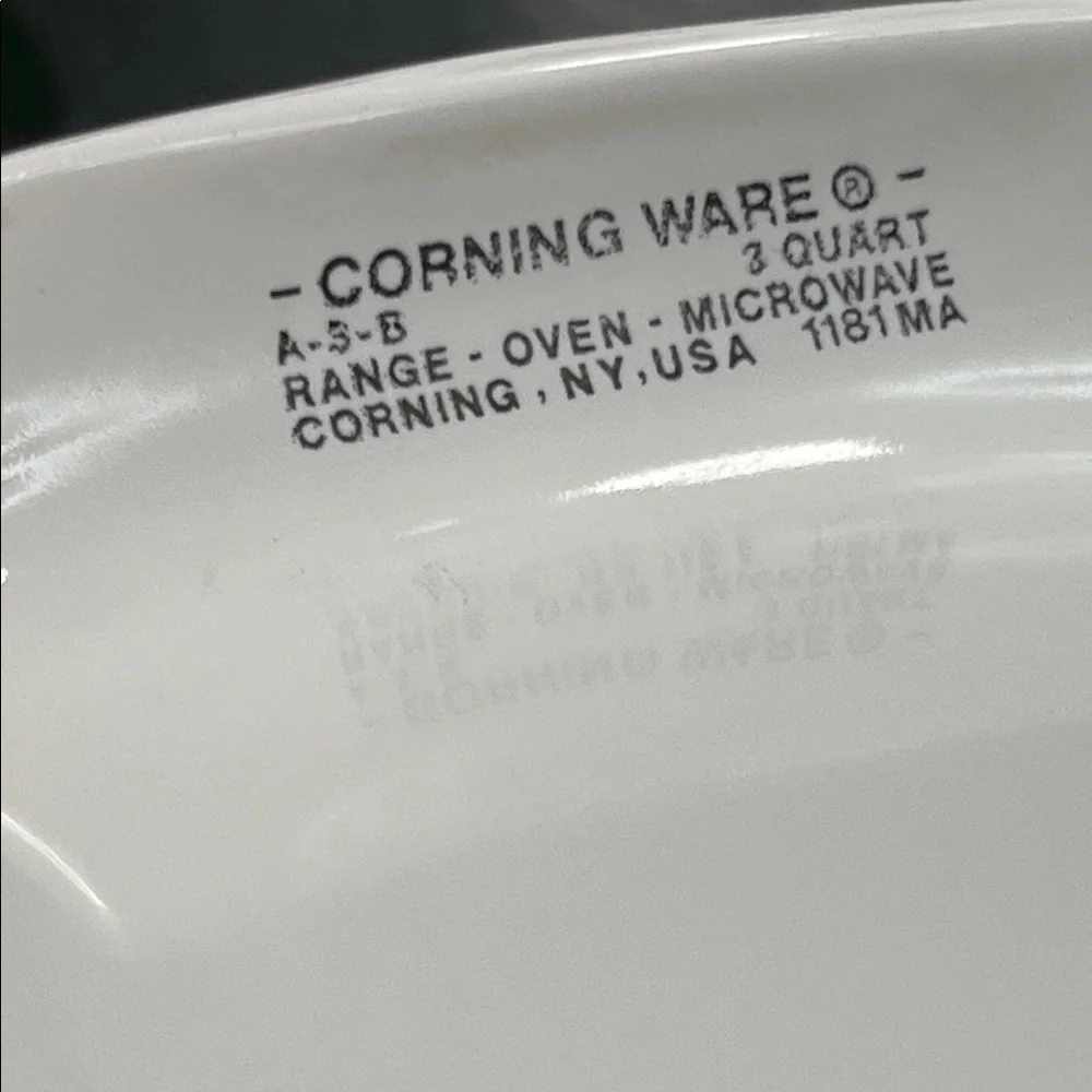 Vintage Corningware Wildflower 3 Qt Casserole Dish w/ Lid